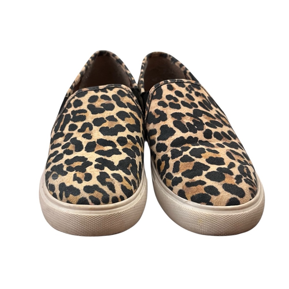 Steve Madden Safary Slip-On Sneakers Leopard Print Tan 6M - Picture 2 of 7